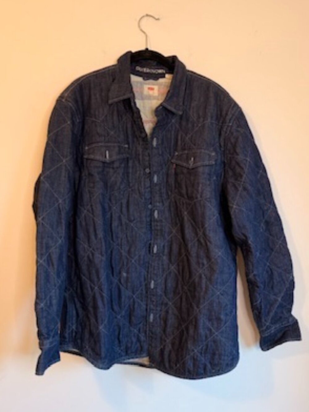Levi's Quilted Denim Shirt Jacket, Size Men's L